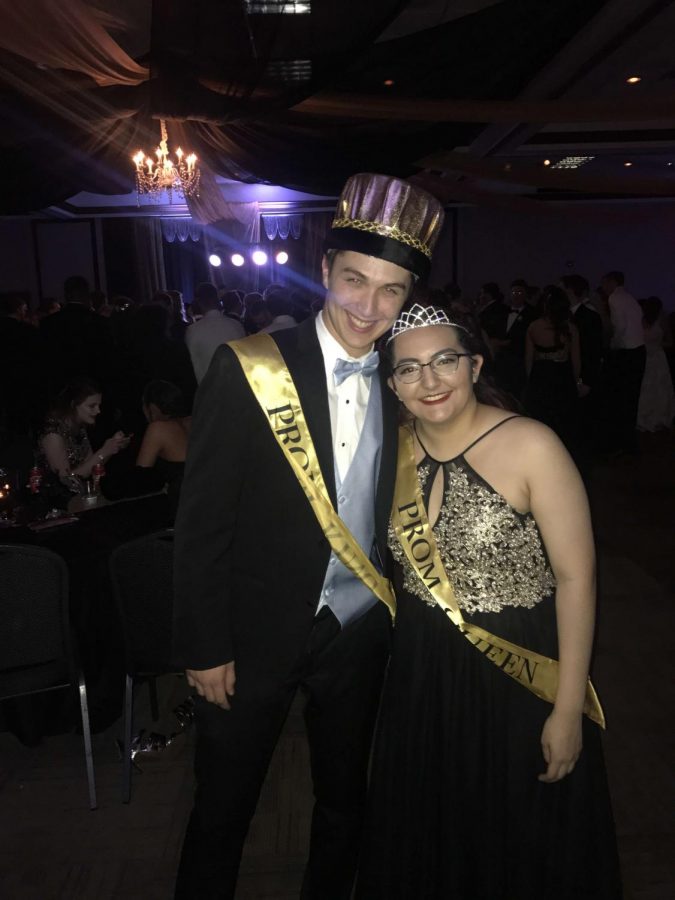 Prom King Joseph Melton and Prom Queen Katherine Rios