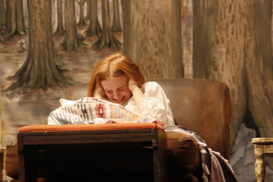 Betty Parris (Sarah Thompson) in distress at the beginning of Act 1.