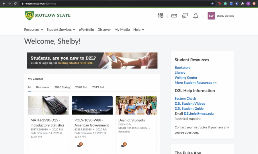 Motlows+platform%2C+D2L%2C+allows+students+to+easily+access+their+classes.