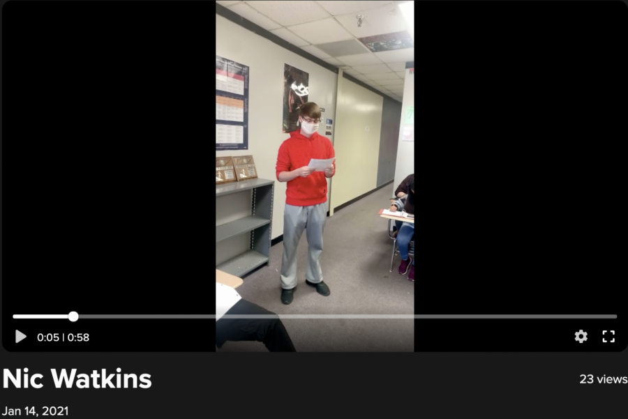 Students were asked to share their poems from the slam in a new way: through Flipgrid.