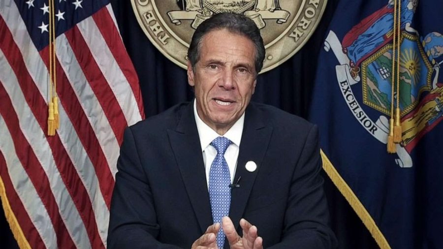 New York governor Andrew Cuomo speaks at a press conference called Tuesday morning.