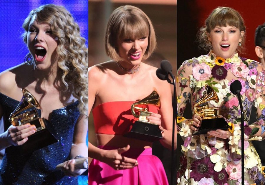 Pictured: Taylor Swift won Album of the Year in 2010, 2016, and 2021. 
