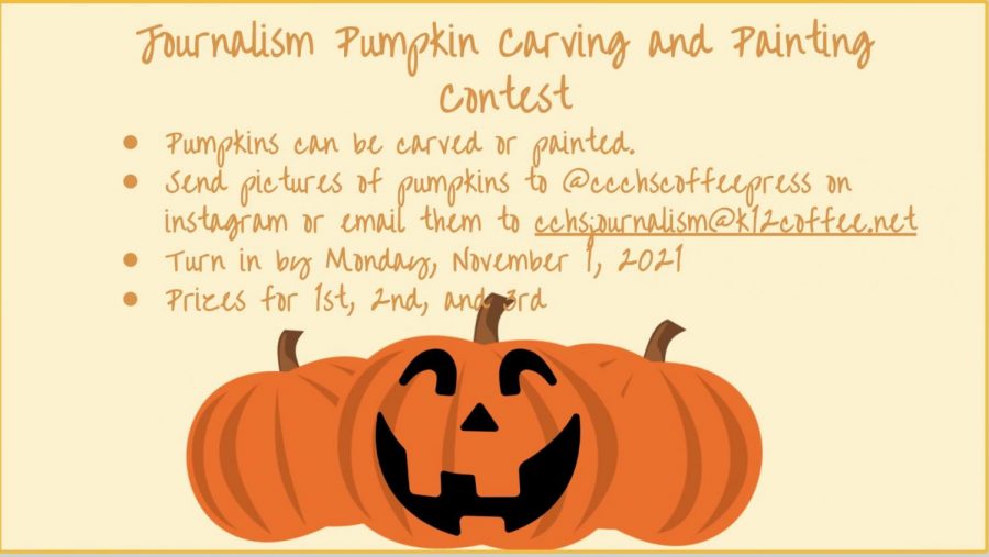 Coffee Press hosts their annual pumpkin carving contest
