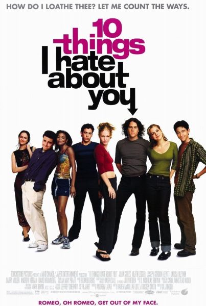 Above is the cover picture for the movie 10 Things I Hate About You.