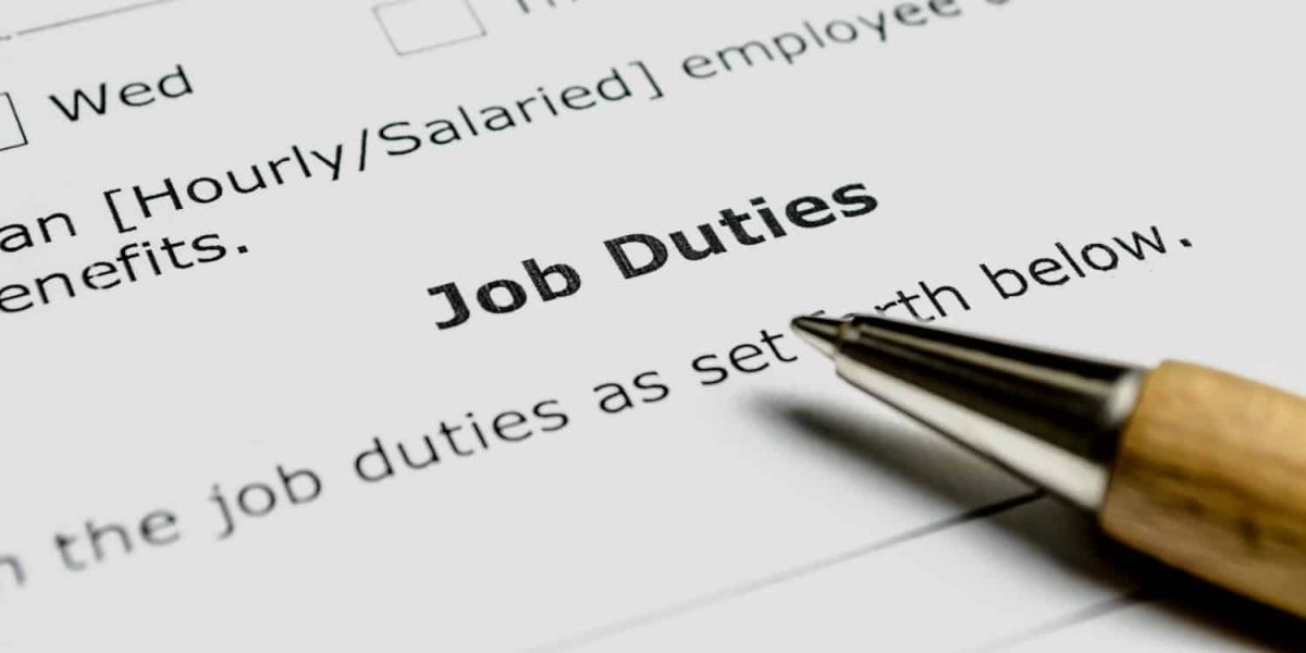 Responsibilities of a job